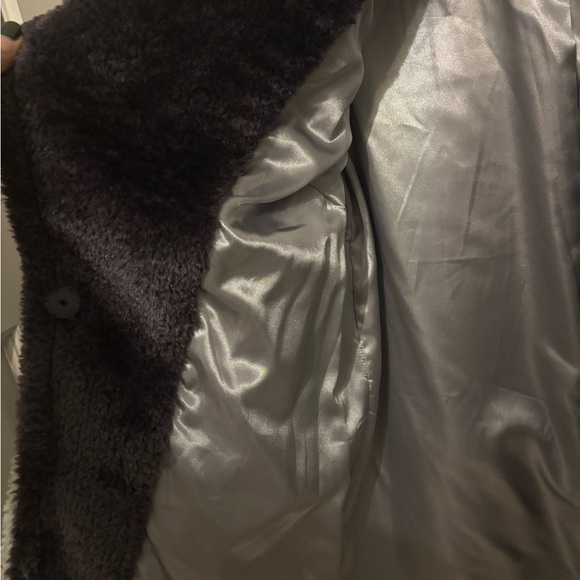 French Connection Blue and Grey Teddy Jacket - Picture 3 of 7